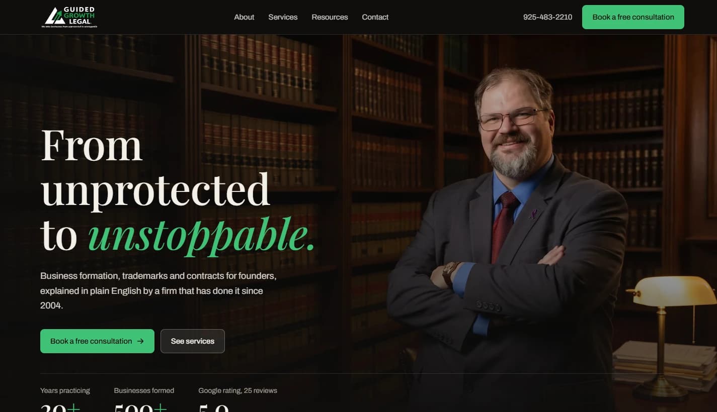 Guided Growth Legal home page